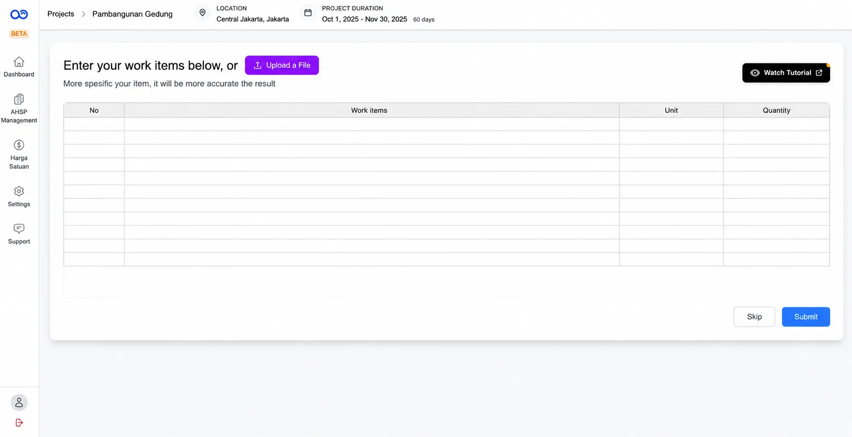 CostLabs Dashboard - Design iteration 2